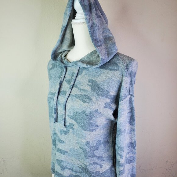 Hippie Rose Juniors Grey Camo Cozy Hoodie XS - Picture 3 of 10